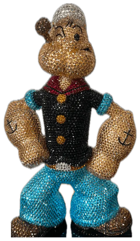 Strass-Figur Popeye von Babedesign