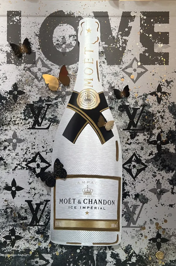 Werk Champagner Love 3D von Babedesign
